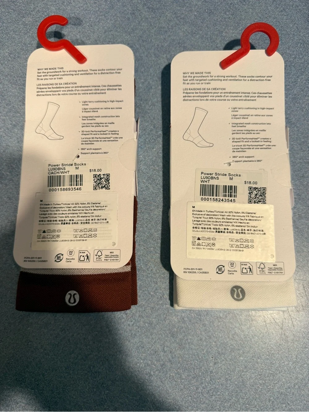 Lululemon Medium Power Stride Socks BUNDLE